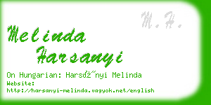 melinda harsanyi business card